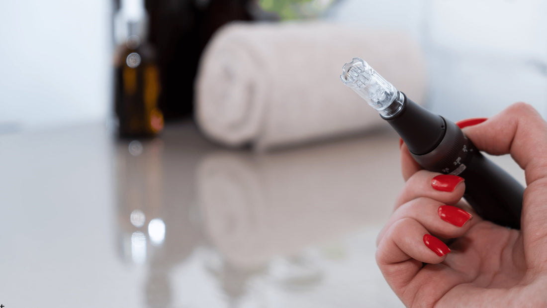 Dr. Pen med nålpatron för microneedling och val av rätt nålar.