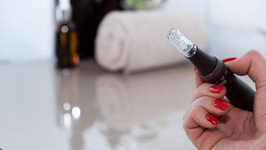 Dr. Pen med nålpatron för microneedling och val av rätt nålar.